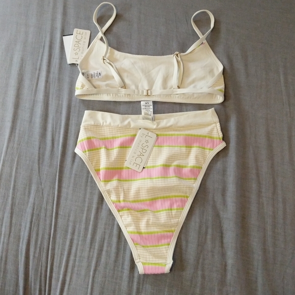 L*Space Gemma Frenchi Bikini Set Top Bottoms - Picture 2 of 16